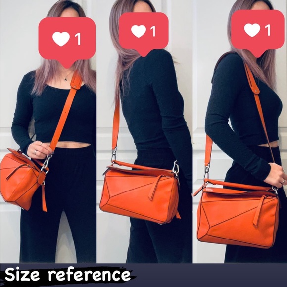 Authentic Loewe Small Puzzle in classic Calfskin - Picture 4 of 17